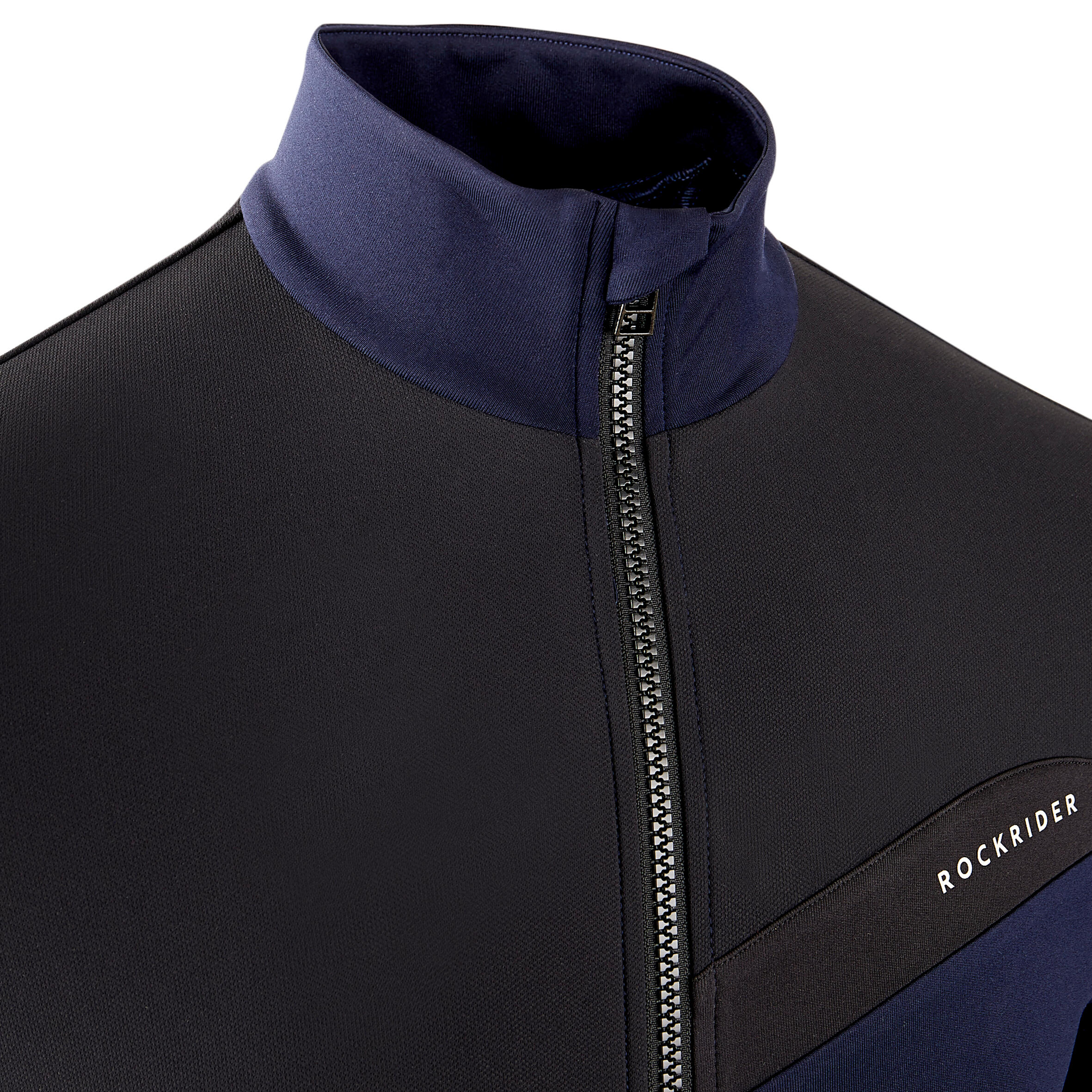 Maillot ciclismo MTB manga larga entretiempo hombre Rockrider Xc azul 16/22