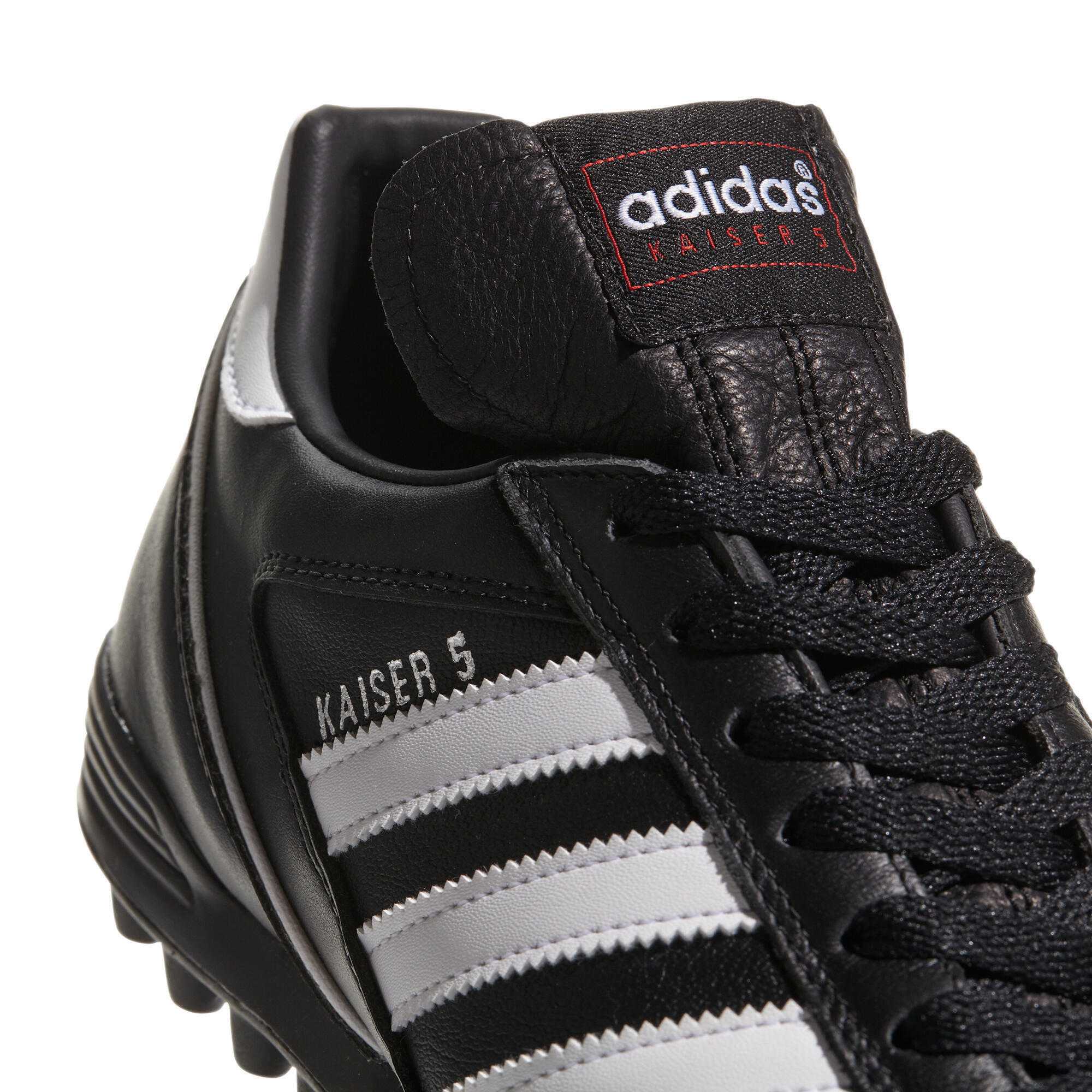 Botas de futbol multitacos Adidas Kaiser 5 Team TF adulto negras Decathlon