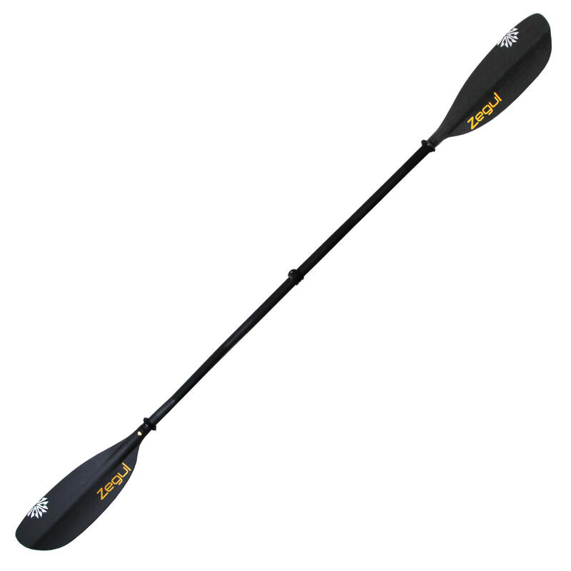 PAGAIE DE KAYAK ZEGUL EN CARBONE DÉMONTABLE ET RÉGLABLE 2 PARTIES 220-235 cm