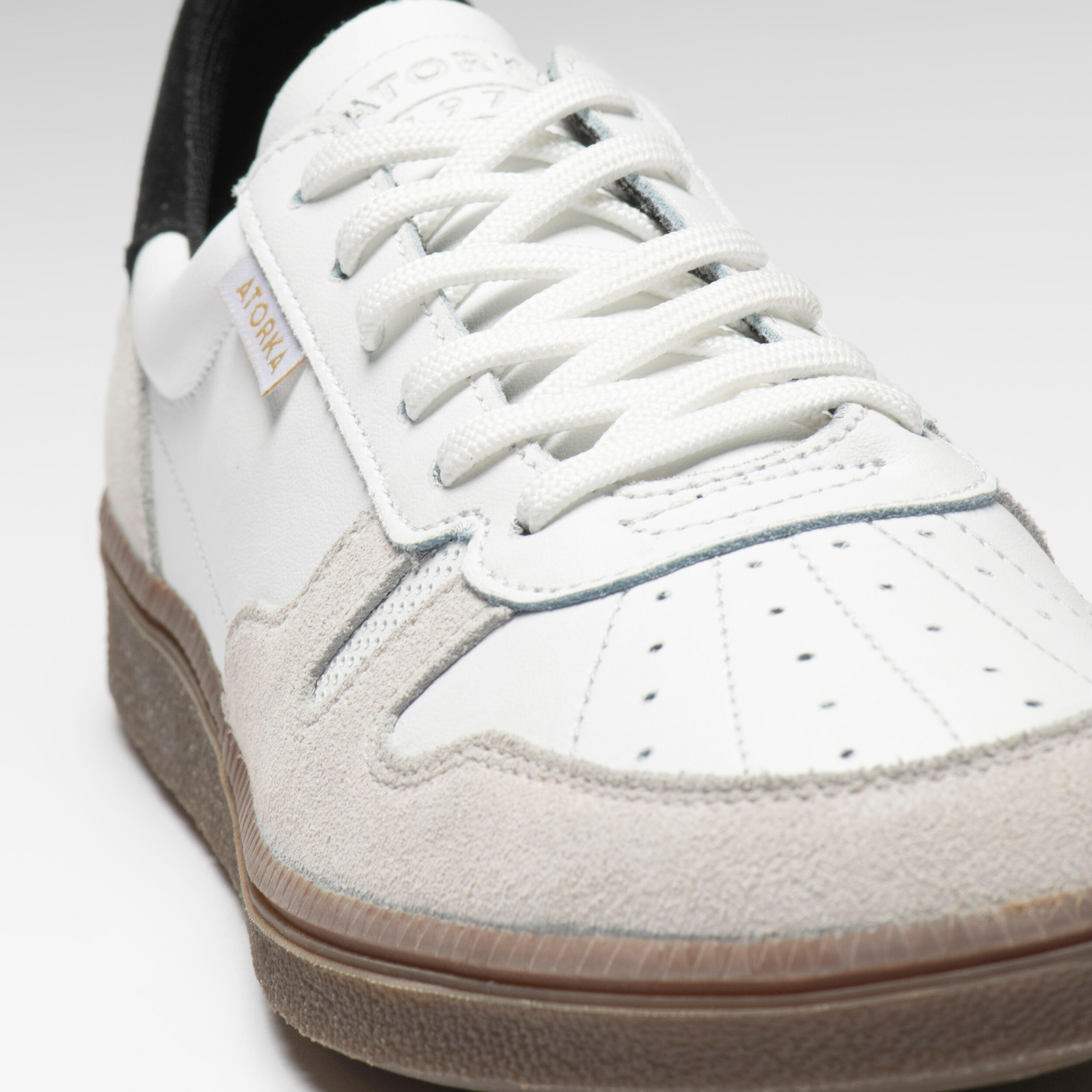 Chaussures de gardien de handball Homme/Femme - GK500 blanc noir 9/19