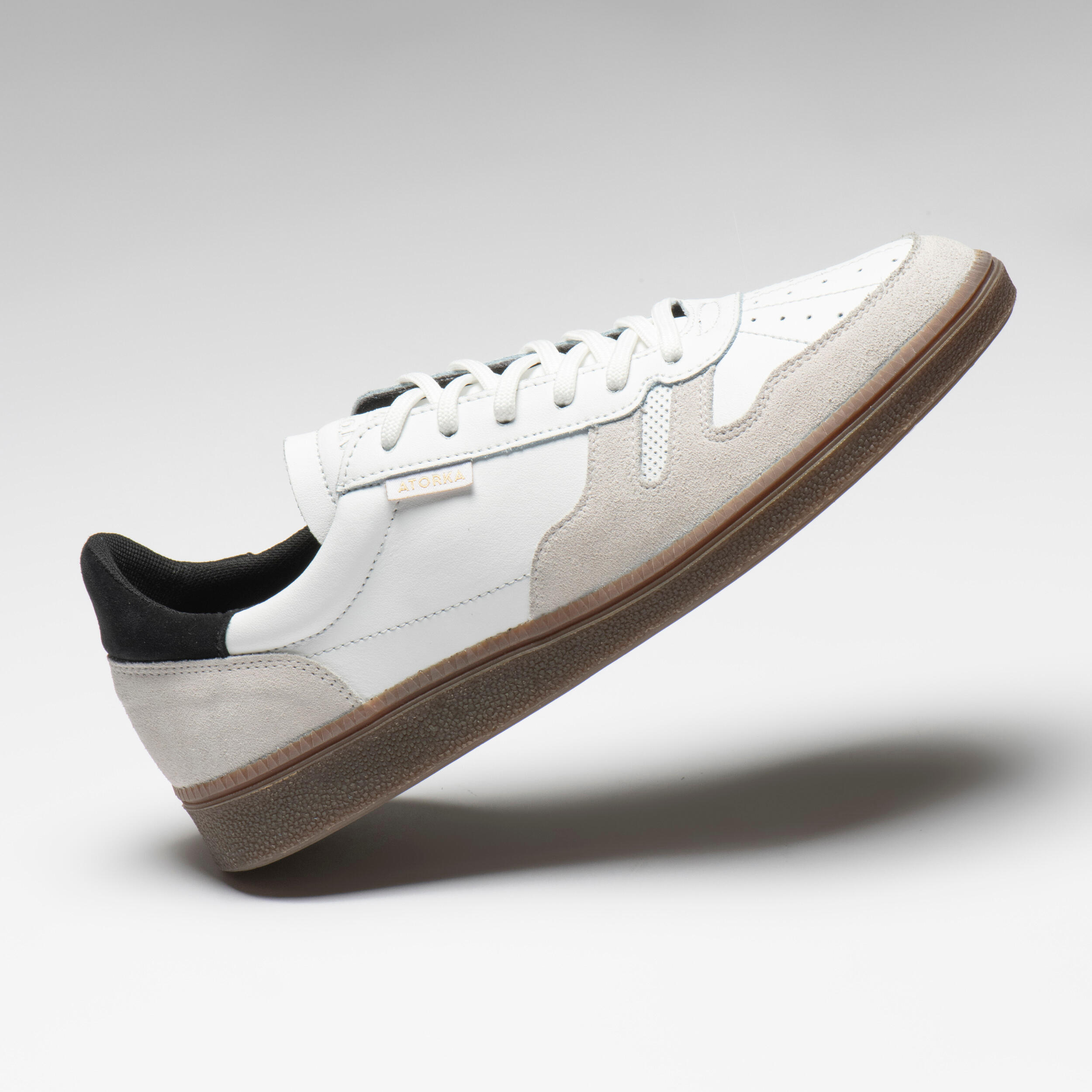 Zapatillas de portero balonmano Adulto Atorka GK500 blancas 9/16