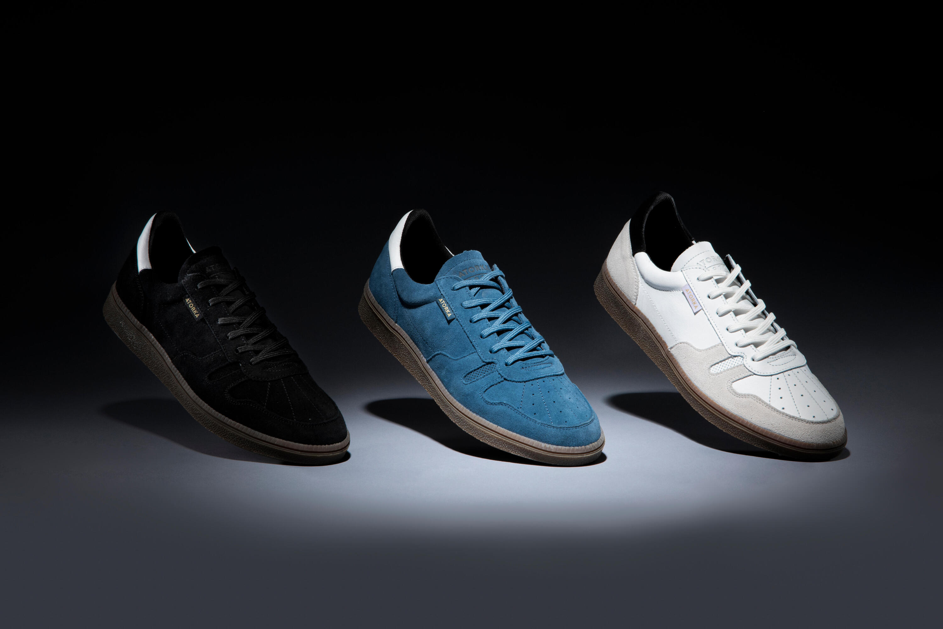 Zapatillas de portero balonmano Adulto Atorka GK500 blancas 14/16
