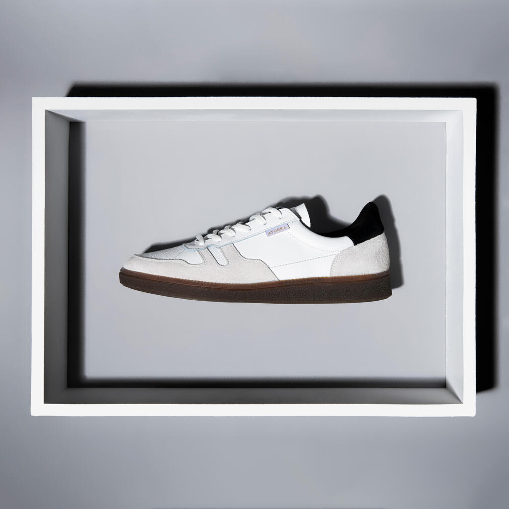 Pieaugušo handbola vārtsargu apavi “GK 500”, balti/melni