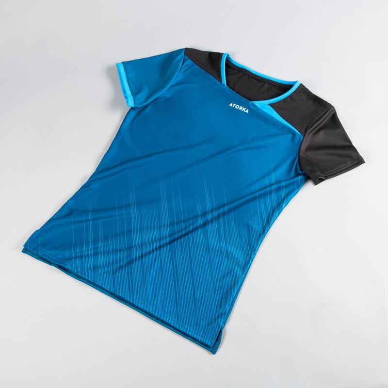 Camiseta de balonmano Atorka H500 Mujer azul