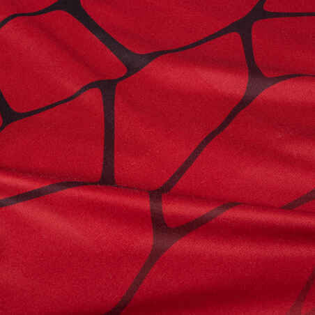 Men's Short-Sleeved Handball Jersey H500 - Red/Black