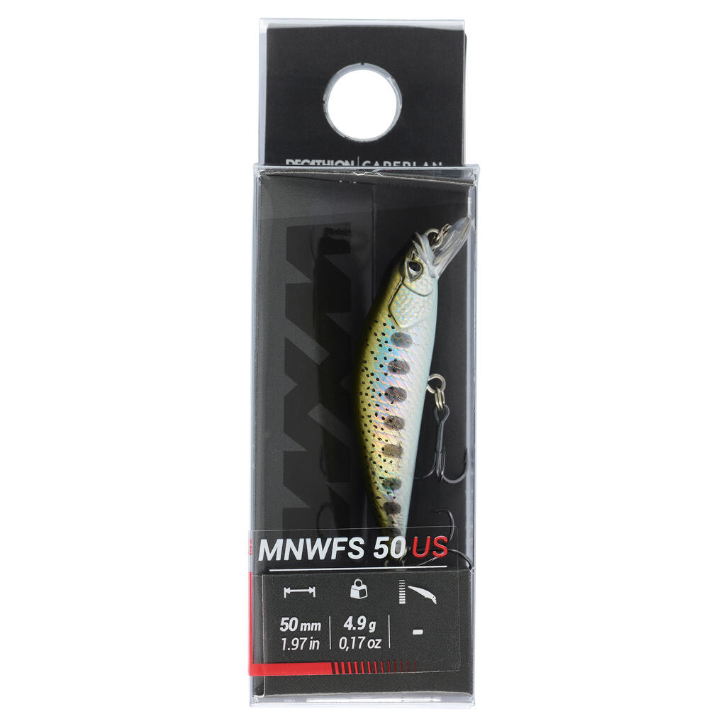 Wobbler Forelle Minnow WXM MNWFS 50 US grüner Rücken