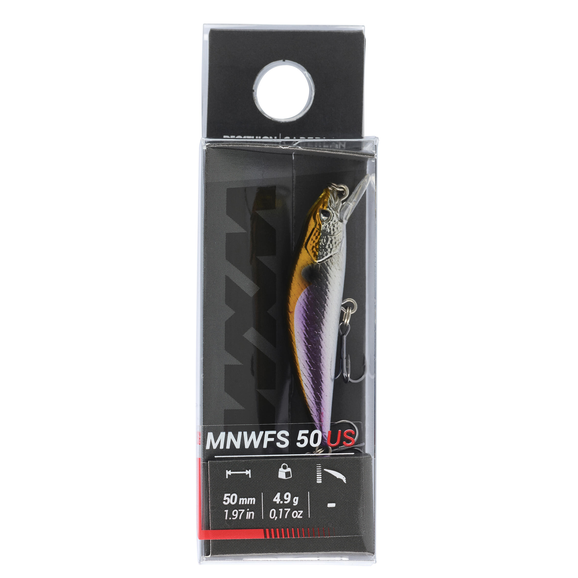 POISSON NAGEUR TRUITE MINNOW PÊCHE AUX LEURRES MNWFS 50 US ALEVIN - CAPERLAN