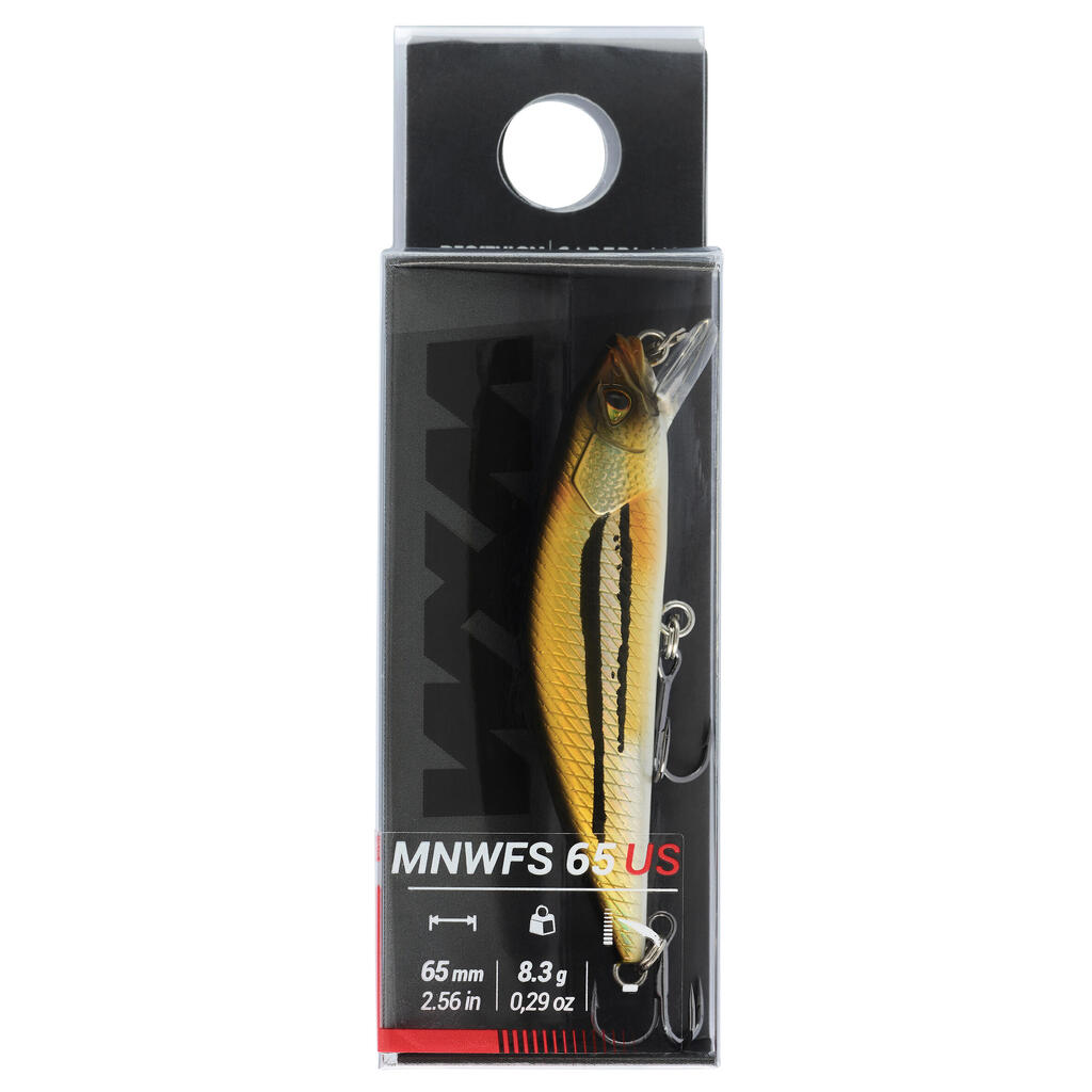 MINNOW HARD LURE FOR TROUT WXM  MNWFS 65 US - GREEN BACK