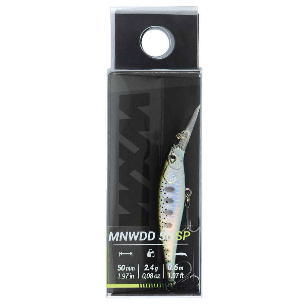 פיתיון FIRETIGERMNWDD 50 SP AYU מלאכותי /פיתיון פקק JERKBAIT MINNOW עמוק 