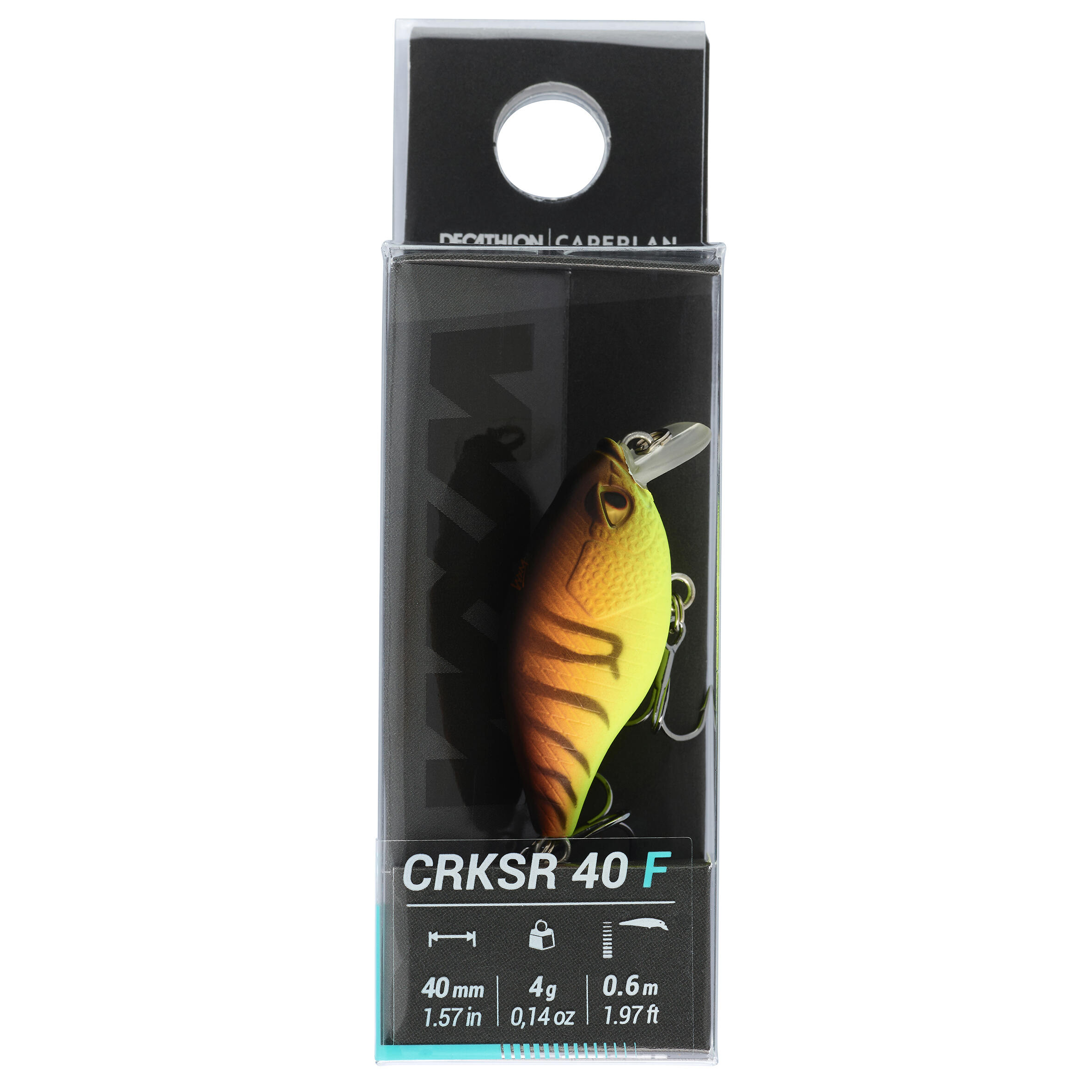 CRANKBAIT HARD LURE SHALLOW RUNNER WXM CRKSR 40 F TIGER - ORANGE 4/6