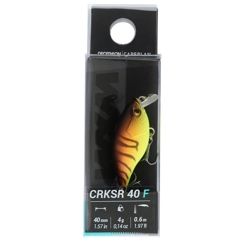 AMOSTRA FLUTUANTE PESCA CRANKBAIT SHALLOW RUNNER WXM CRKSR 40 F ORANGETIGER