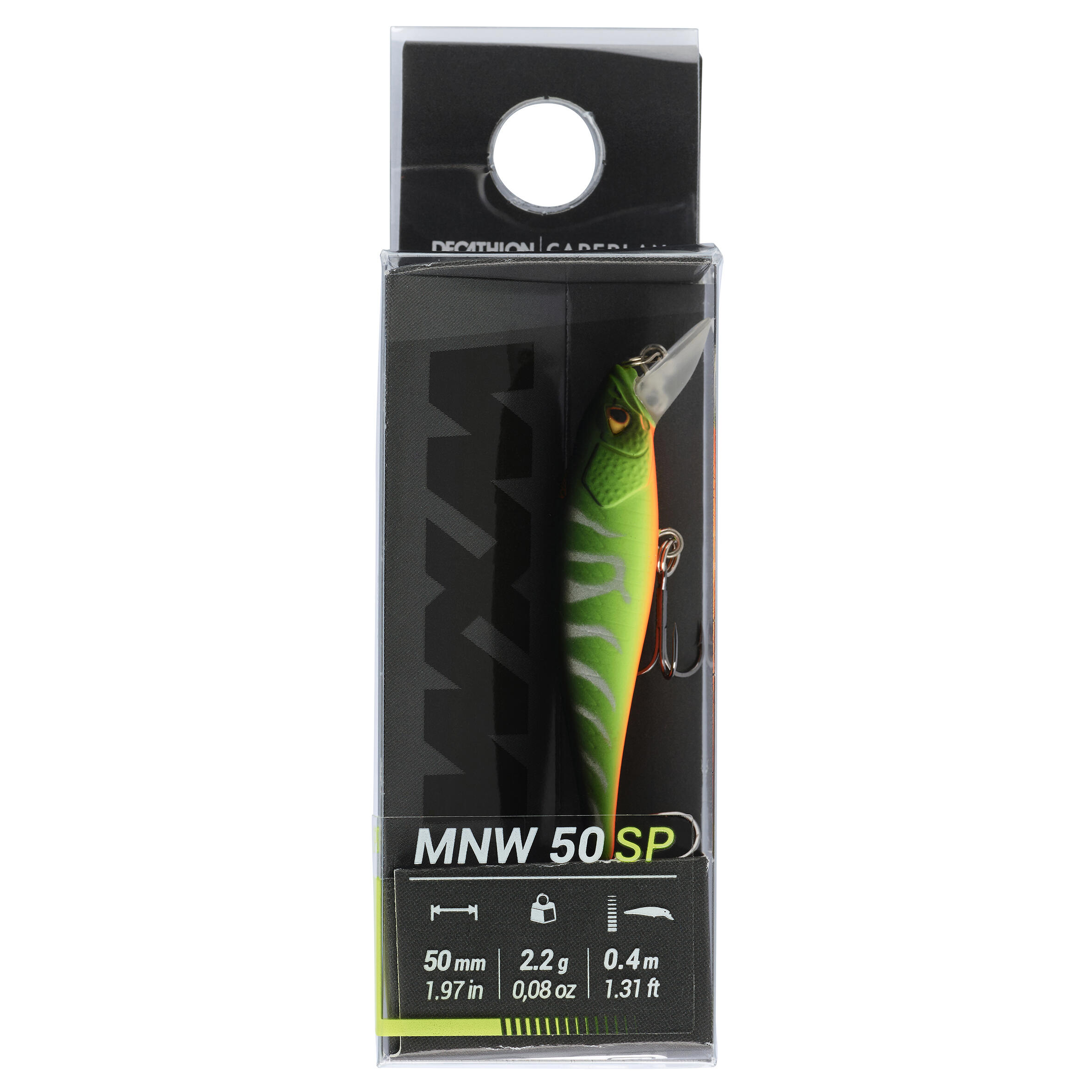 CAPERLAN Wobler Jerkbait Minnow WXM MNW 50 SP Firetiger bez · záber 5