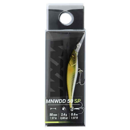 פיתיון FIRETIGERMNWDD 50 SP AYU מלאכותי /פיתיון פקק JERKBAIT MINNOW עמוק 