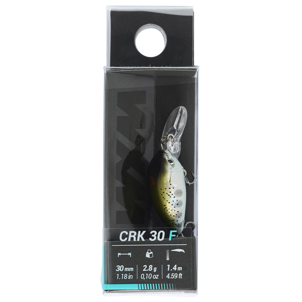 Vobleris „crankbait“, kietas masalas ešeriams „WXM CRK 30 F“