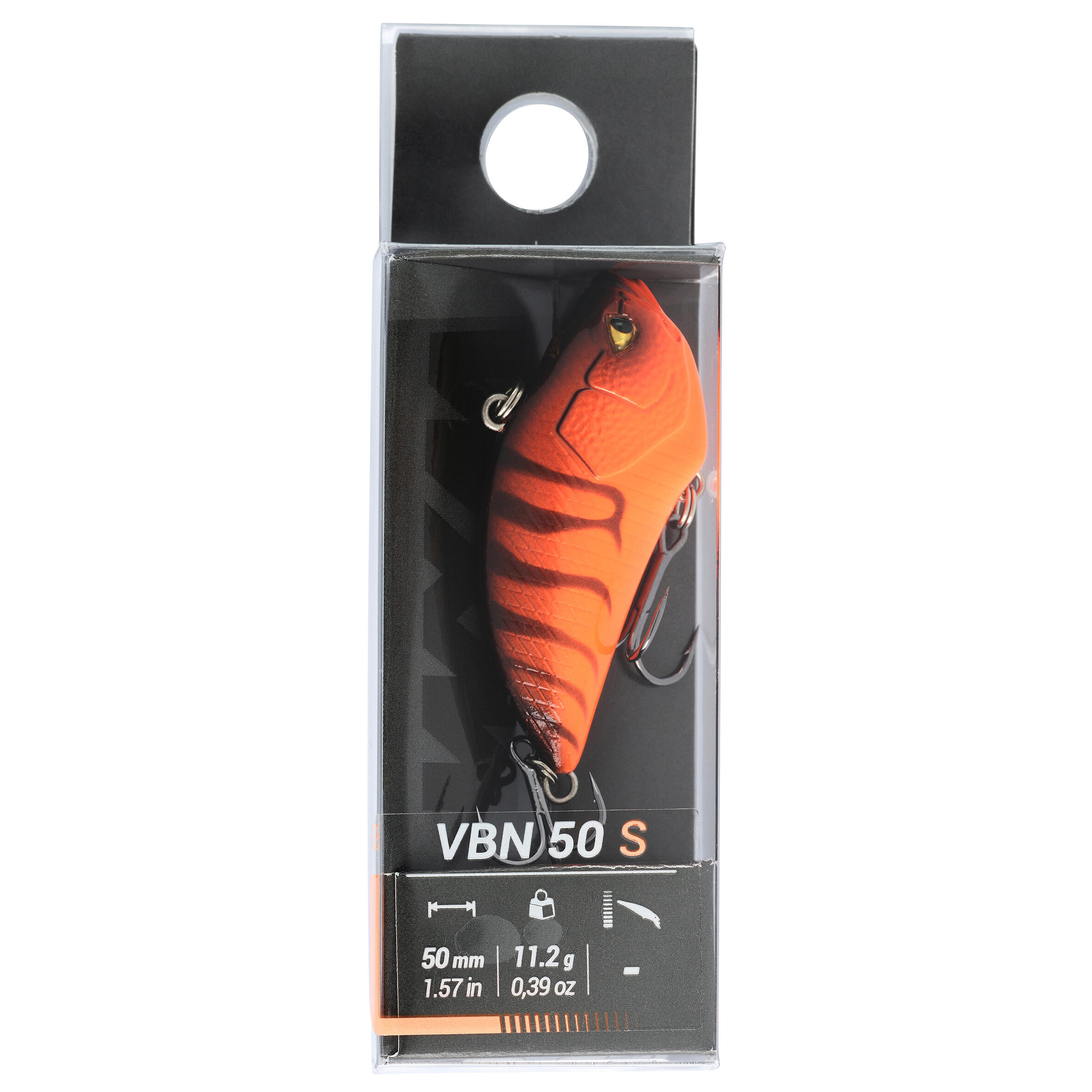 PLUG BAIT LIPLESS FISHING LURE VBN 50 S CRAYFISH - CAPERLAN