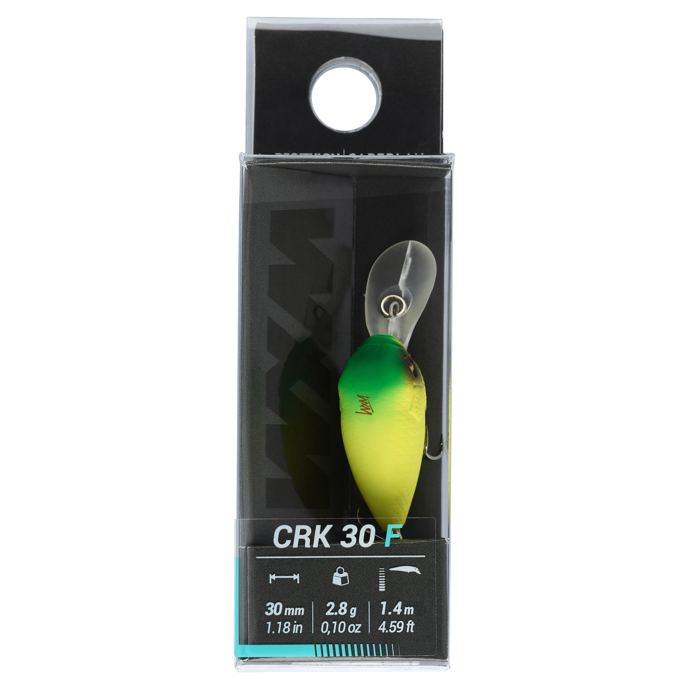 Señuelo de Pesca Spinning Crankbait Wxm Crk 30 F Amarillo Fluorescente 4/4