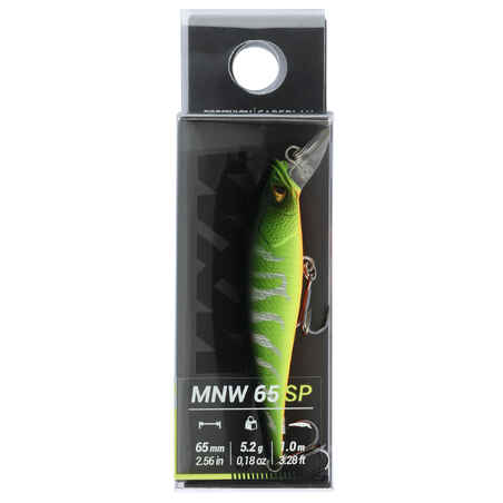 MINNOW JERKBAIT HARD LURE WXM MNW 65 SP FIRETIGER