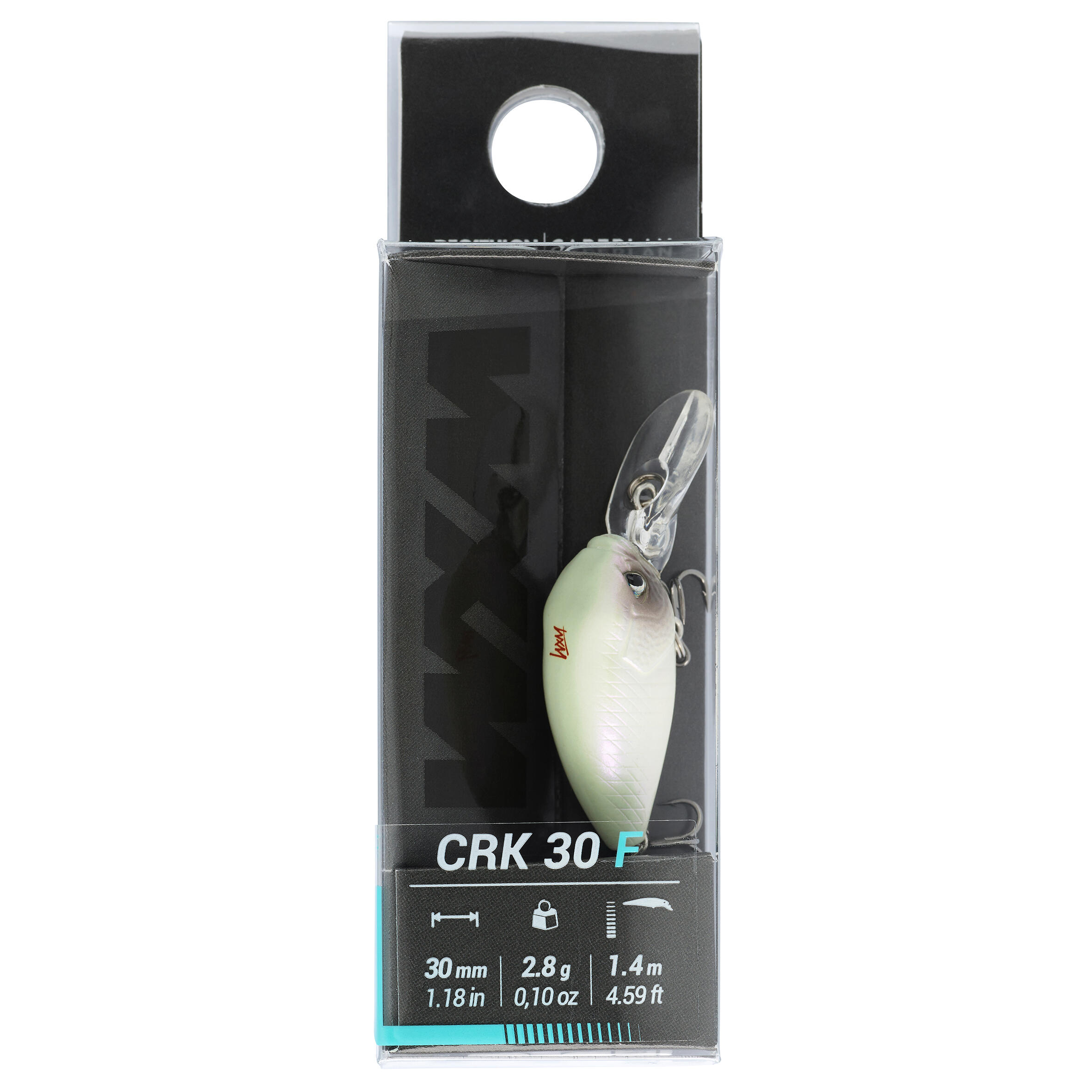 POISSON NAGEUR CRANKBAIT PÊCHE AUX LEURRES CRK 30 F BLANC - CAPERLAN