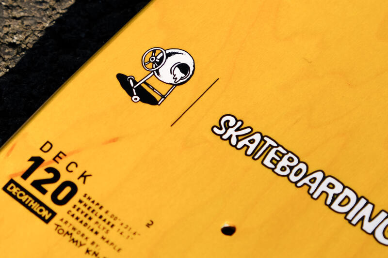 Deck deskorolki Oxelo DK120 "T. Knuts - Skateboarding Rules" 8"