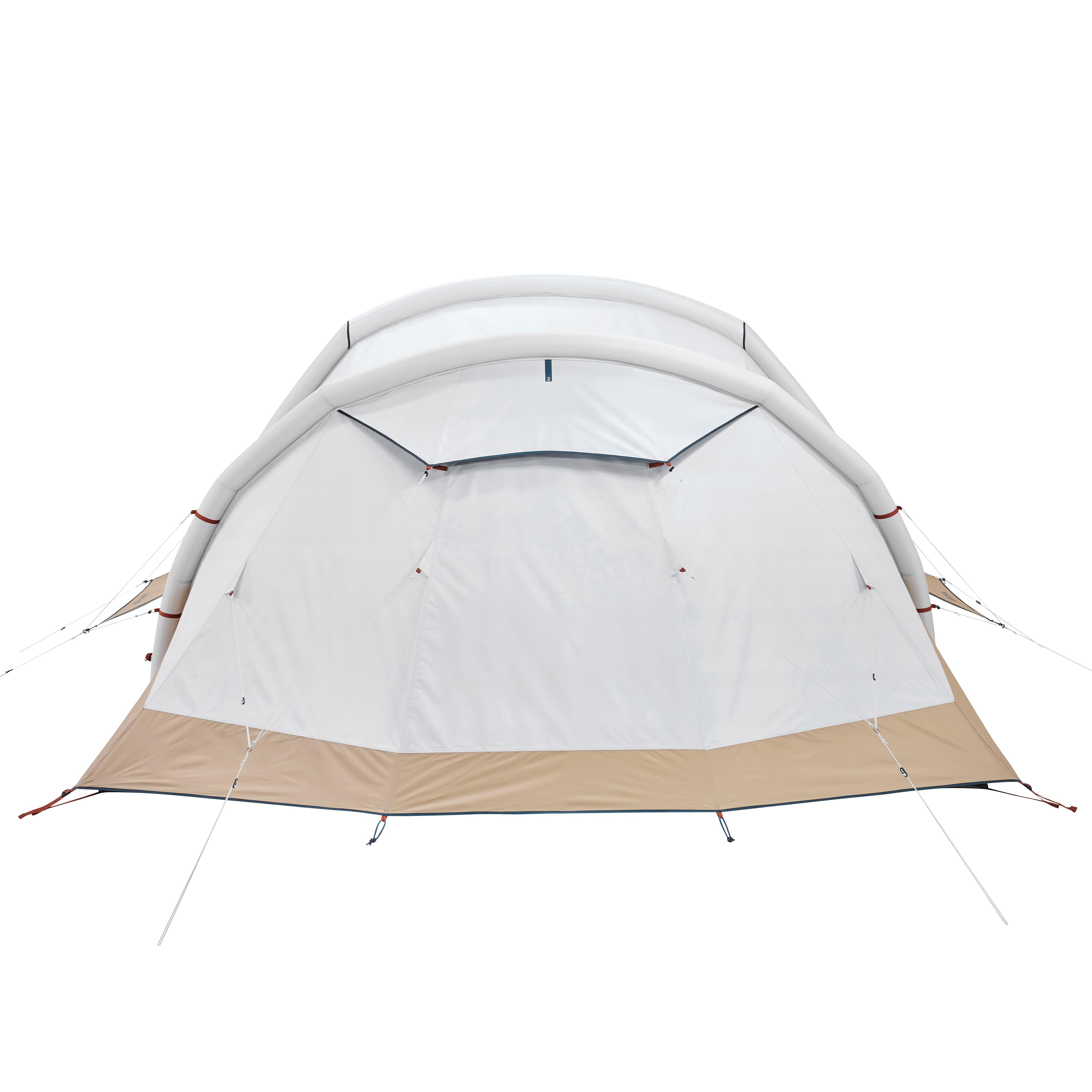 5-Person Inflatable Camping Tent, Air Seconds 5.2 Fresh & Black - QUECHUA