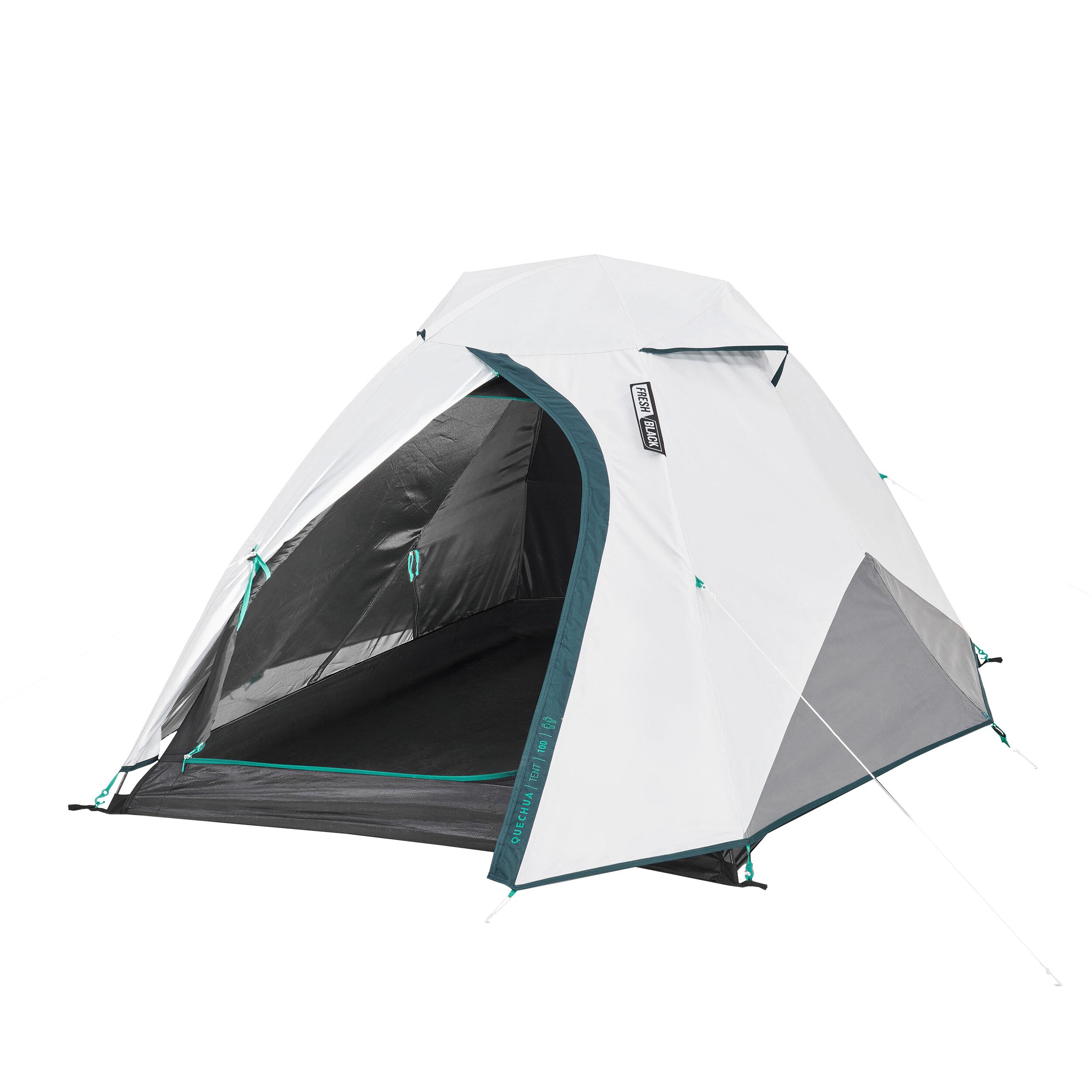 Tweedehands - Kampeertent MH100 Fresh & Black voor 2 personen 35/41