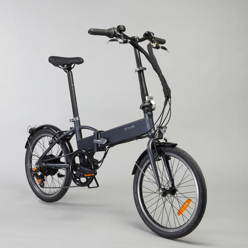 Velo Pliant A Assistance Electrique Tilt 500 Gris Noir Pour Les Clubs Et Collectivites Decathlon Pro