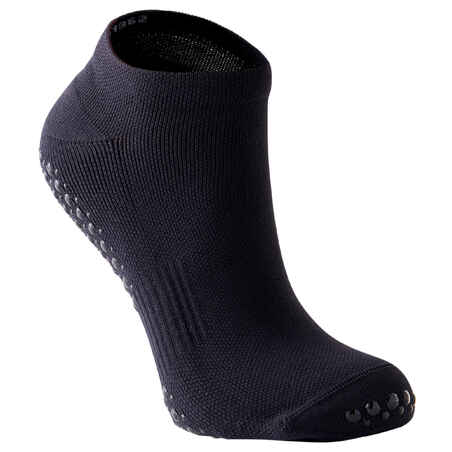 Protišmykové ponožky 100 na cvičenie čierne 