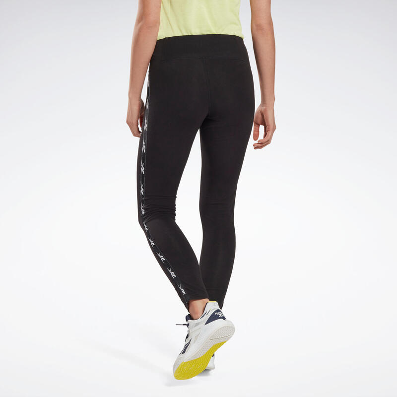 Legging fitness long coton majoritaire extensible femme - Tape Pack noir