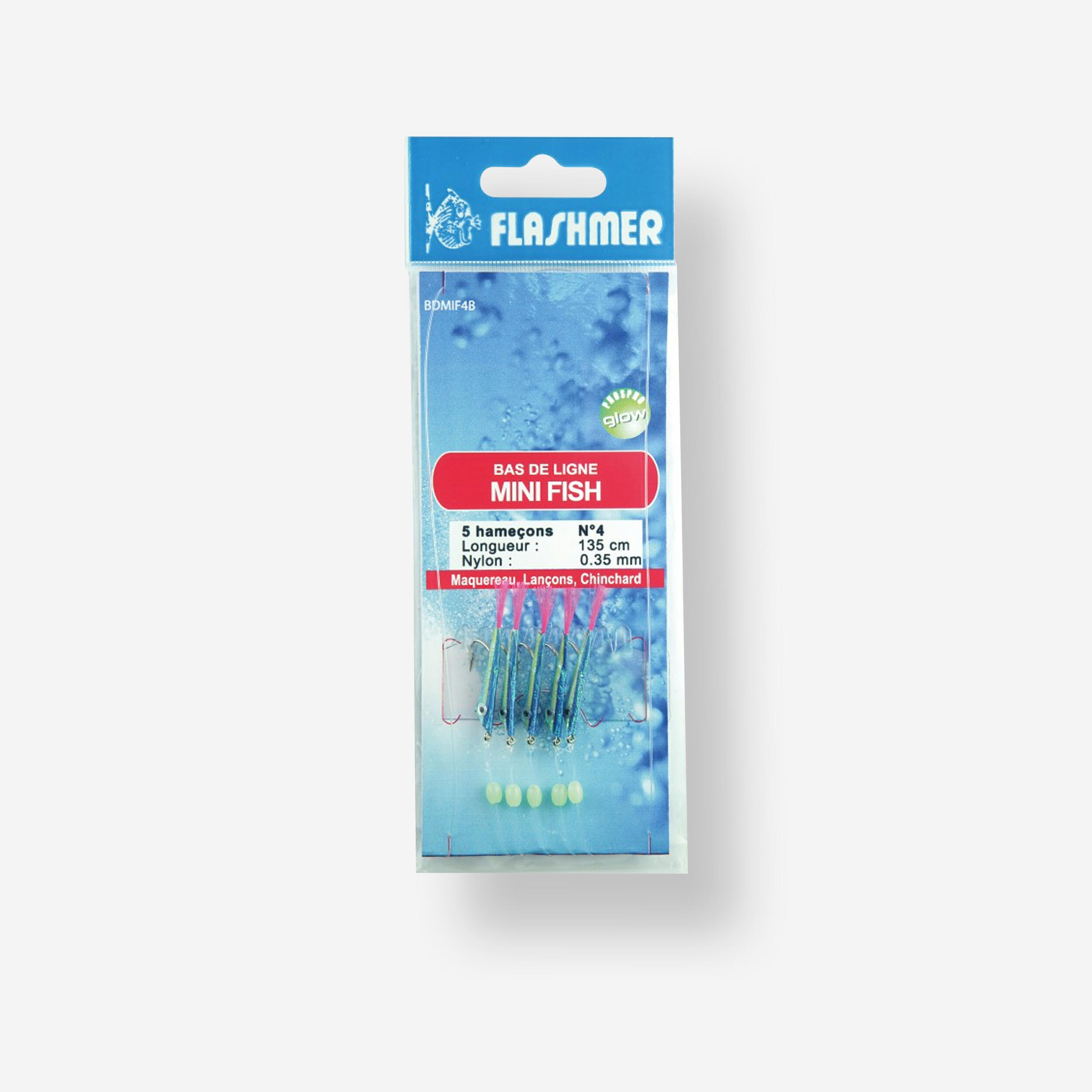 FLASHMER LEADER FEATHER TRAIN MINI FISH 5 HAM No. 4