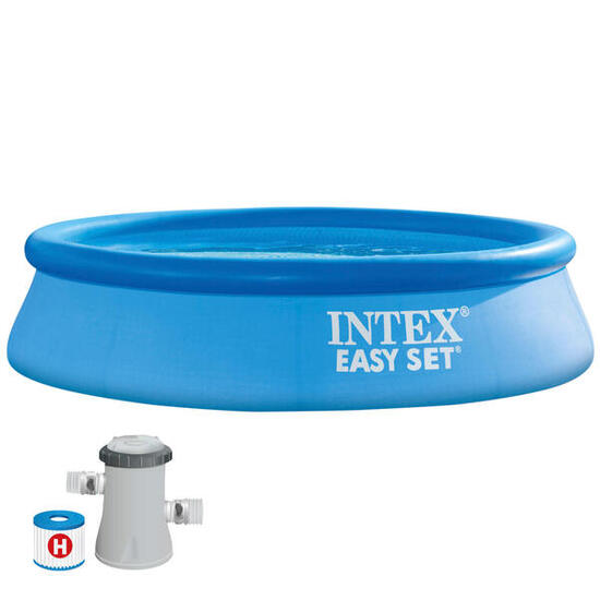 Piscina hinchable Intex EasySet Redonda 244x61 cm + Depuradora - CD