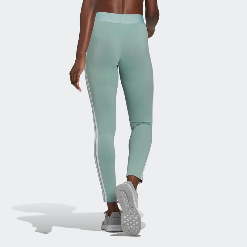 Leggings Adidas Fitness 3 franjas verde 