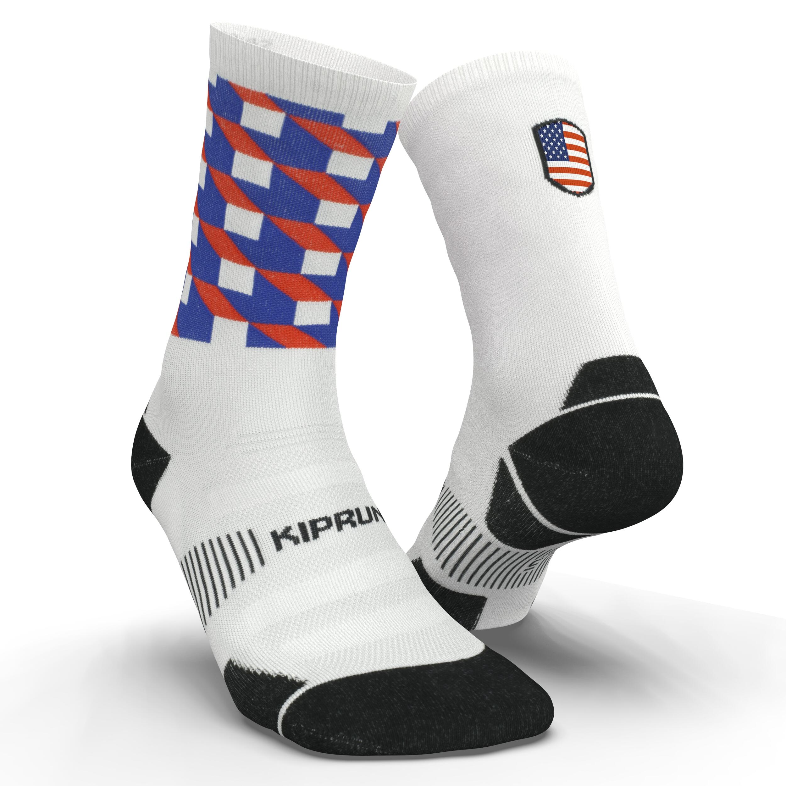 RUN900 THICK MID-CALF RUNNING SOCKS USA LIMITED EDITION