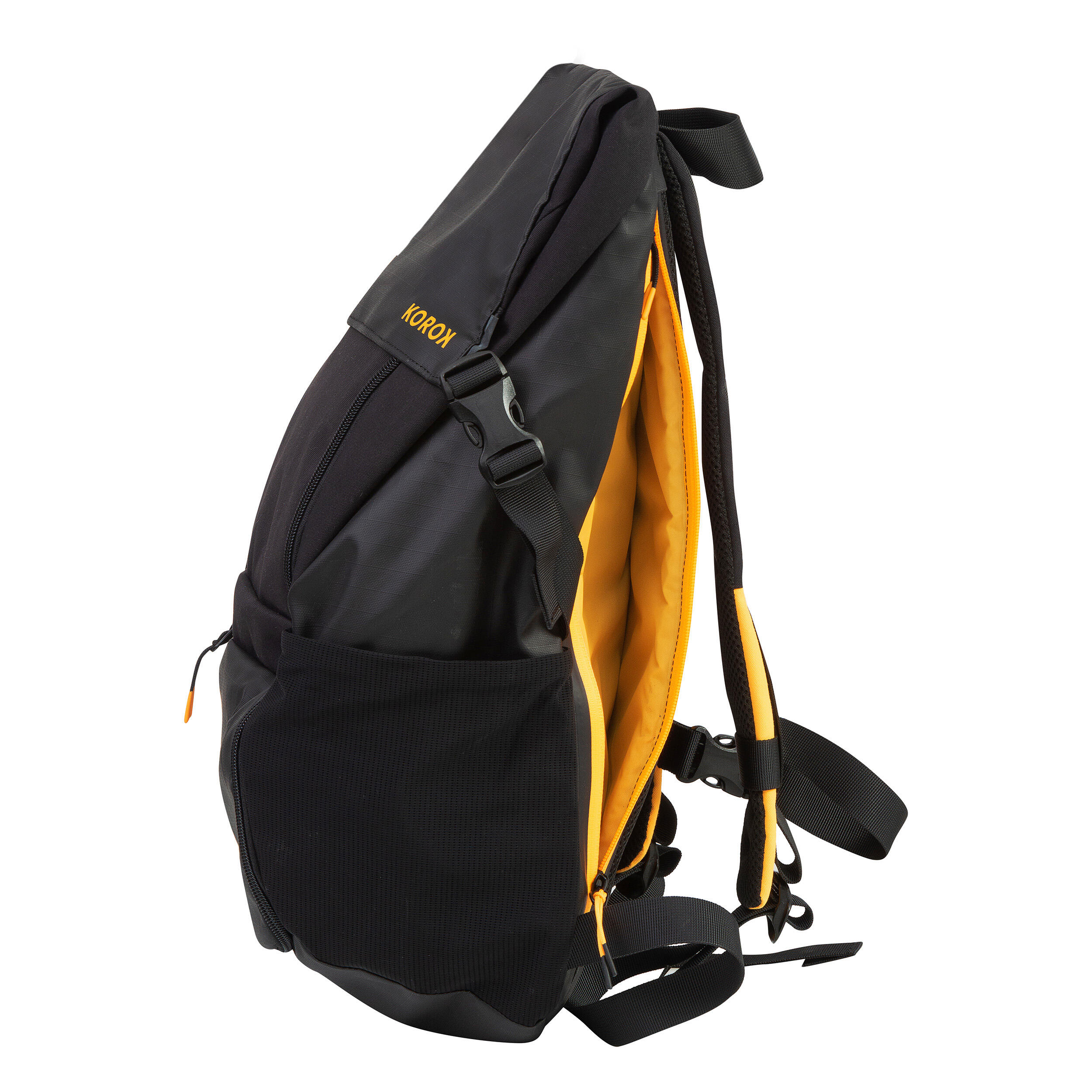 Kids'/Adult Field Hockey Backpack FH500 - Black/Yellow 12/12