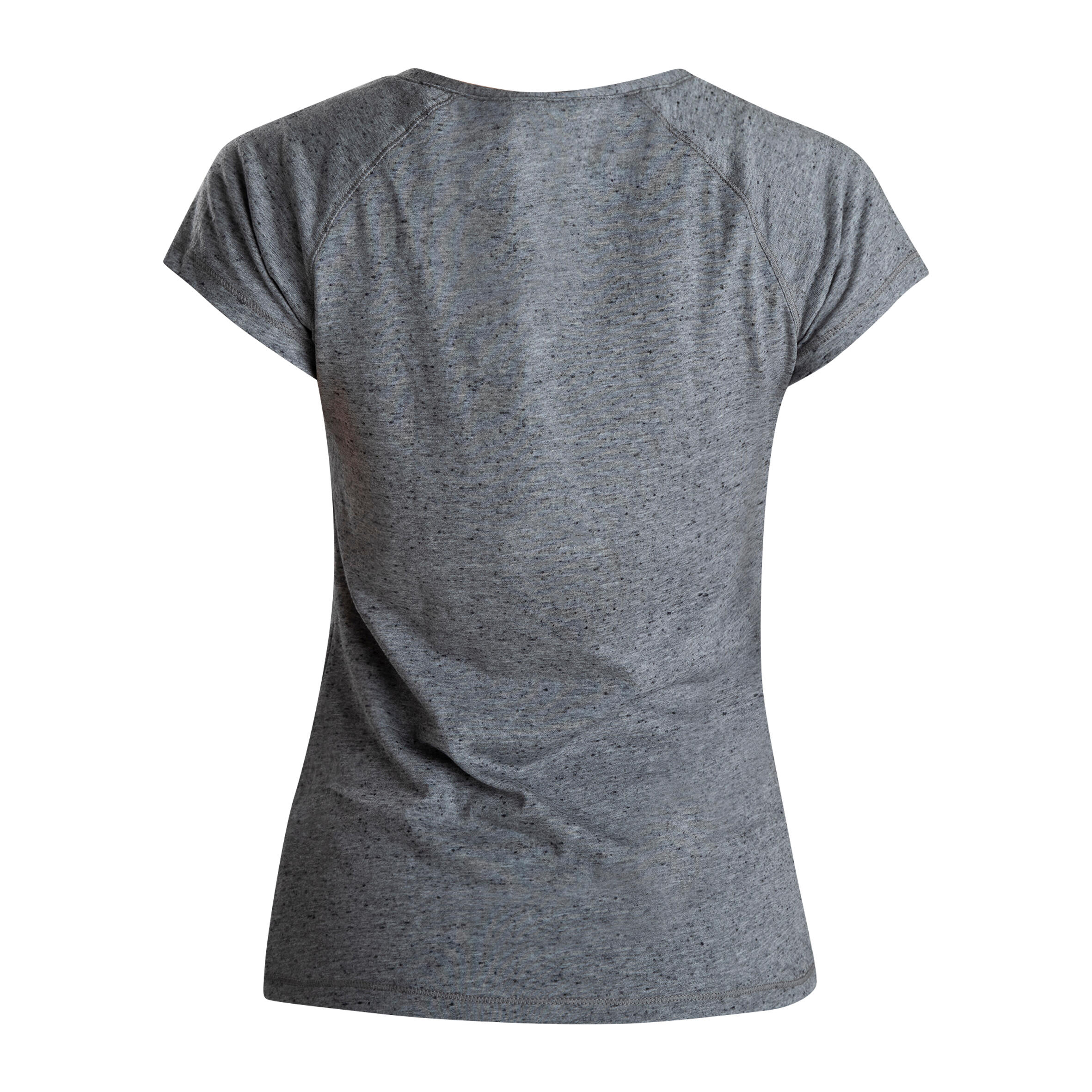 Women's Fitness V-Neck T-Shirt 500 - Grey 13/17