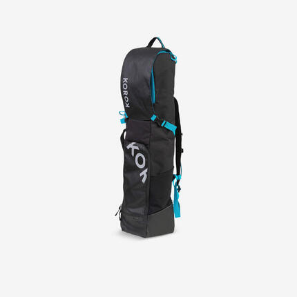 Housse de hockey sur gazon volume moyen FH500 enfant noir bleu (stick->32")