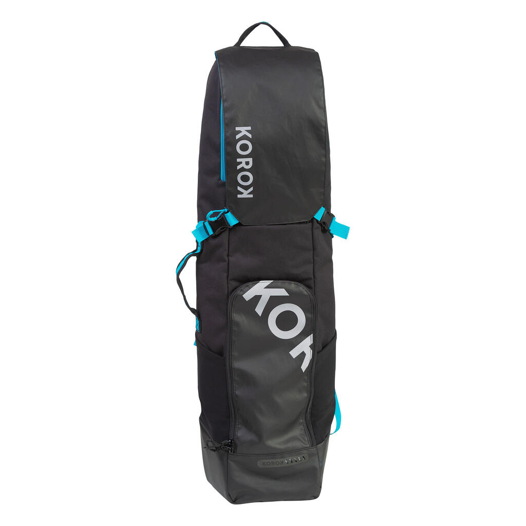 Kids' Medium-Volume Field Hockey Stick Bag FH500 - Black/Blue (Stick->32