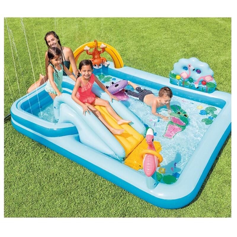 Parc Aquatique Gonflable Pour Enfants Avec Toboggan No Brand Decathlon