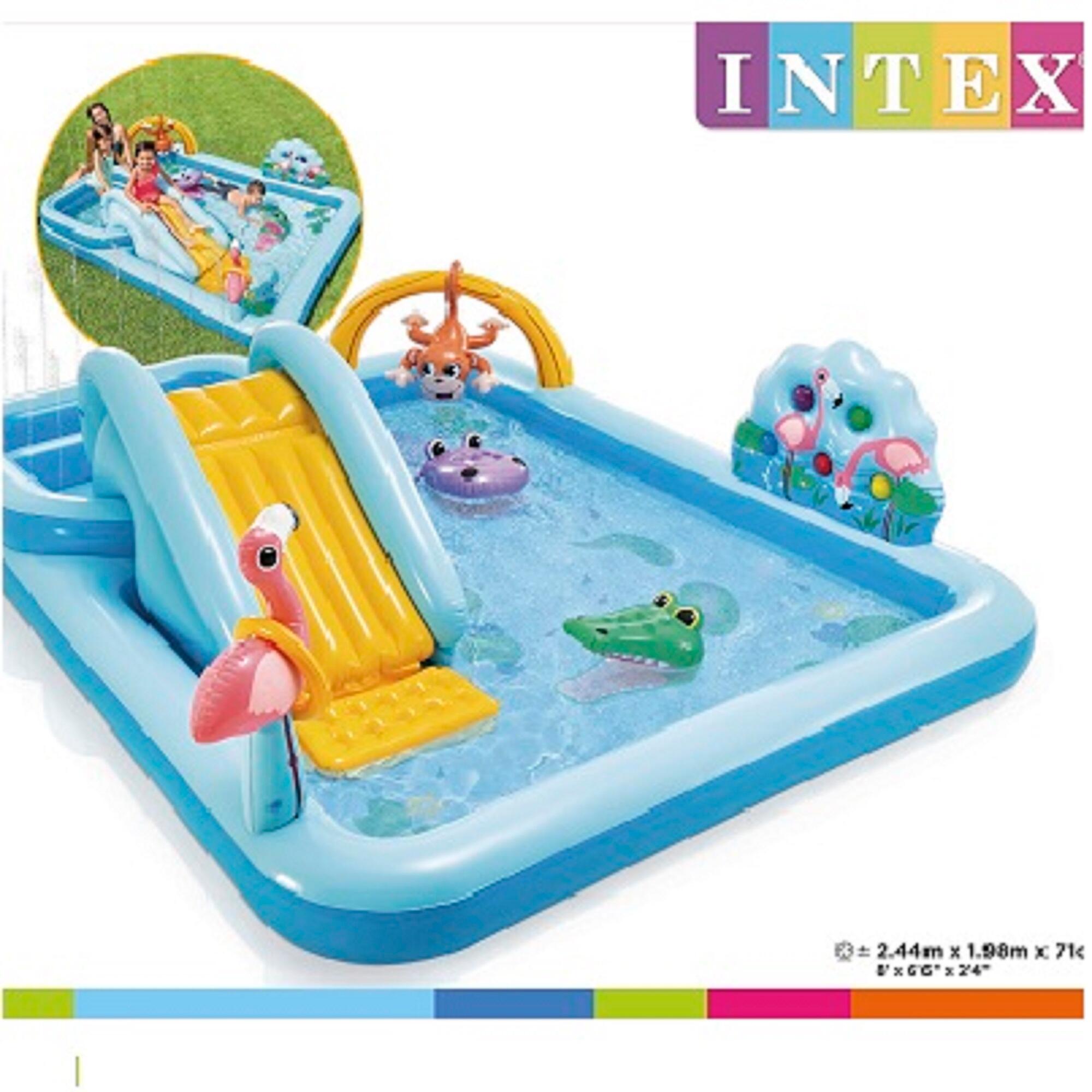 Petit Parc Aquatique Gonflable Pour Enfants Avec Toboggan No Brand Decathlon