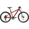Велосипед горный 24 дюйма для детей 9-12 лет черно-красный ROCKRIDER ST 900 Btwin