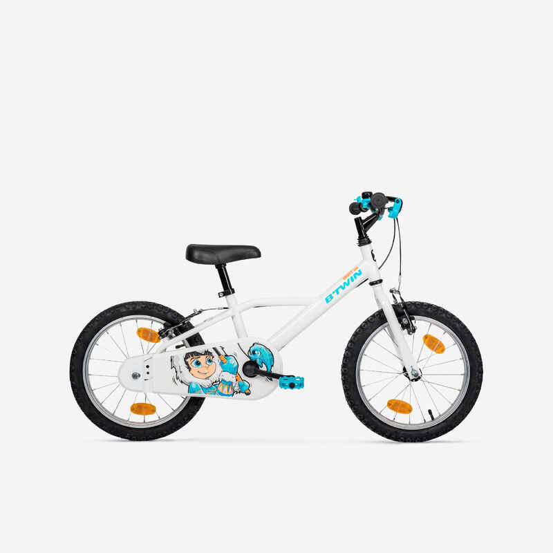 16 Inch KIDS BIKE INUIT 100 4-6 YEARS OLD - White