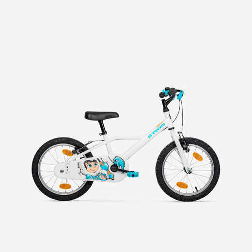 
      Kinderfahrrad 16 Zoll 100 Inuit weiß/blau
  