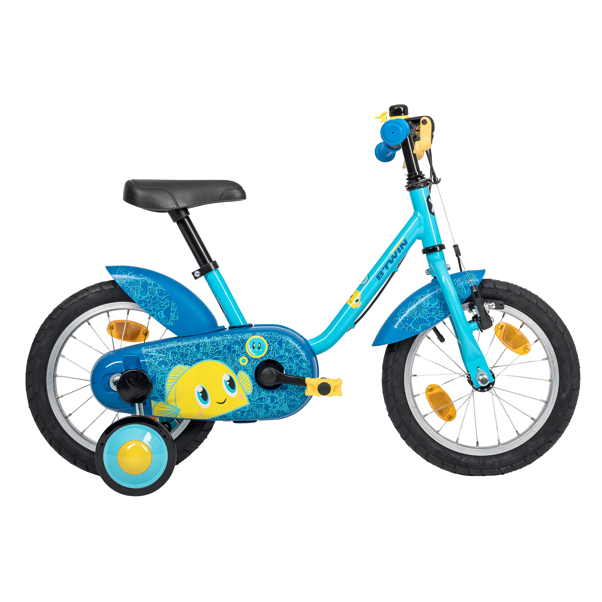 Bicicleta niños 14 pulgadas Btwin 500 unicornio rosa 3-4,5 años