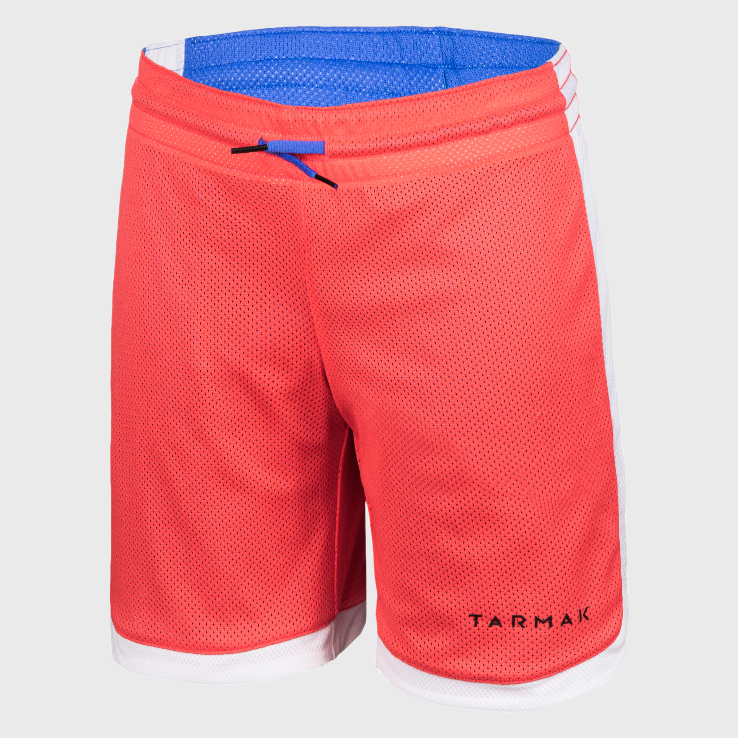 Boys'/Girls' Intermediate Reversible Basketball Shorts SH500R - Pink/Blue 3/5