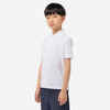 Bela polo majica s kratkimi rokavi MW500 za otroke