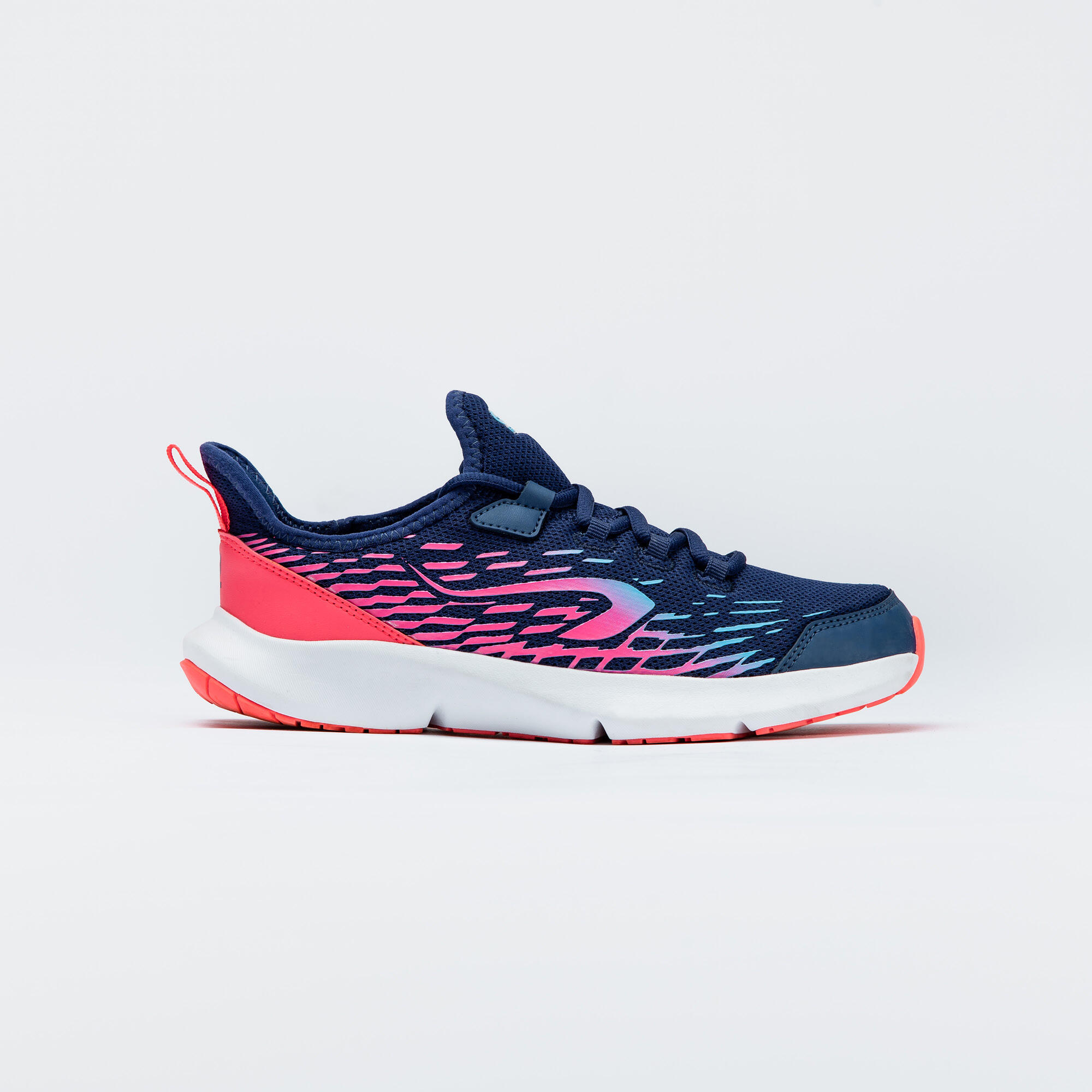 Lightweight and flexible lace-up trainers for children, AT Flex blue and pink 7/15