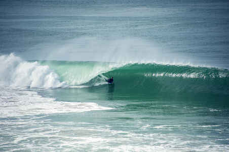 Bodyboard 500 blue / orange with leash