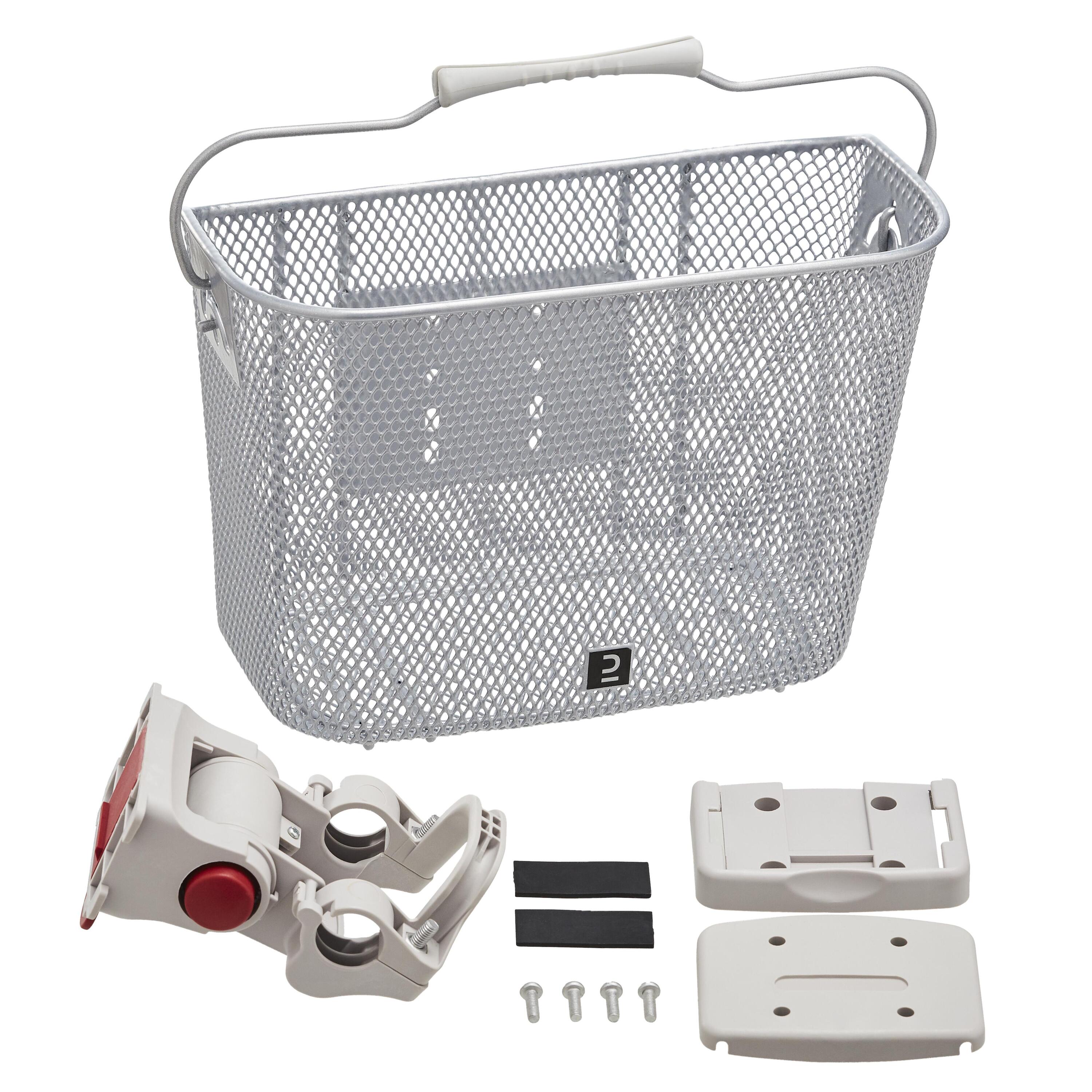 Kids' Metal Bike Basket - Grey 2/13