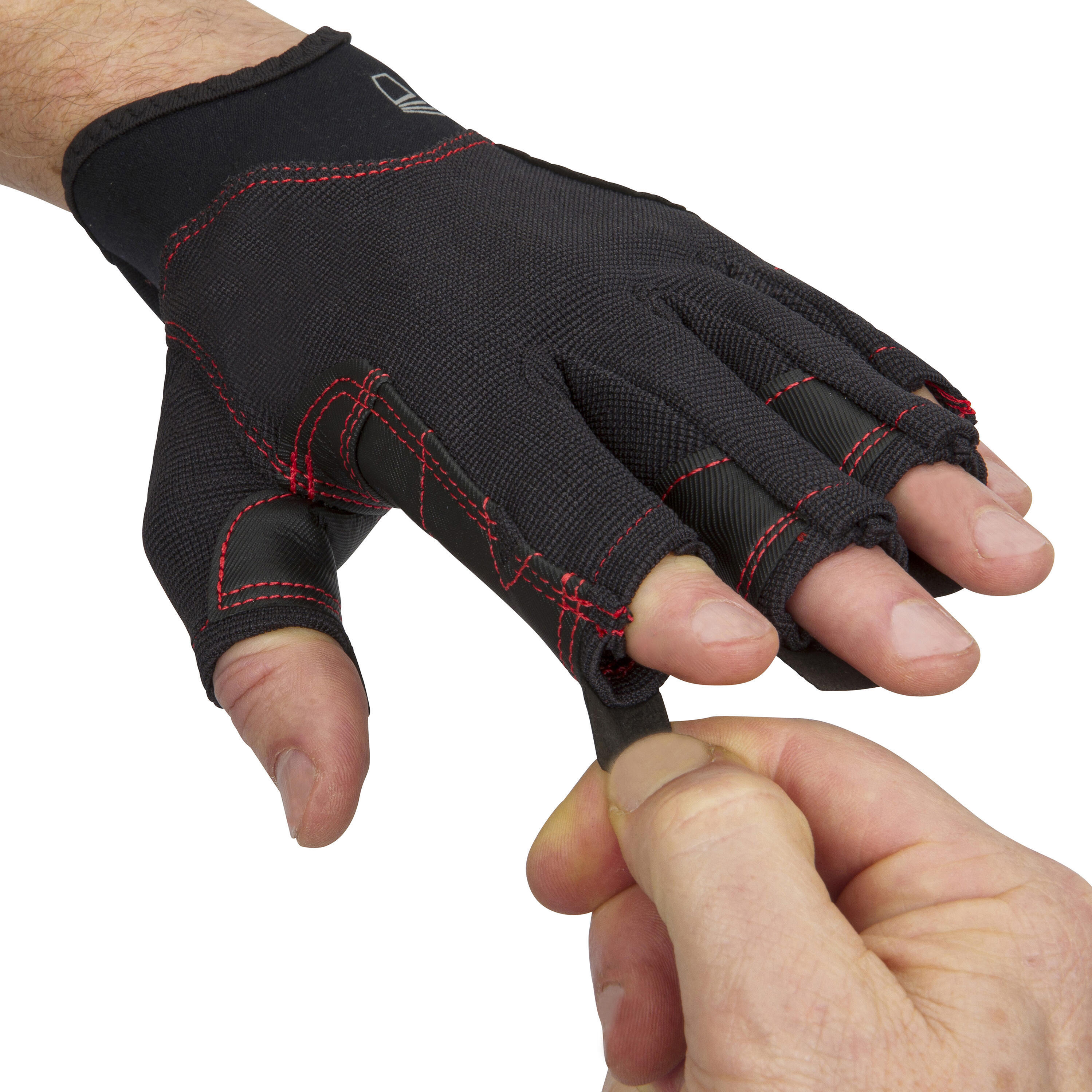 Adult fingerless gloves 500 - black 6/6