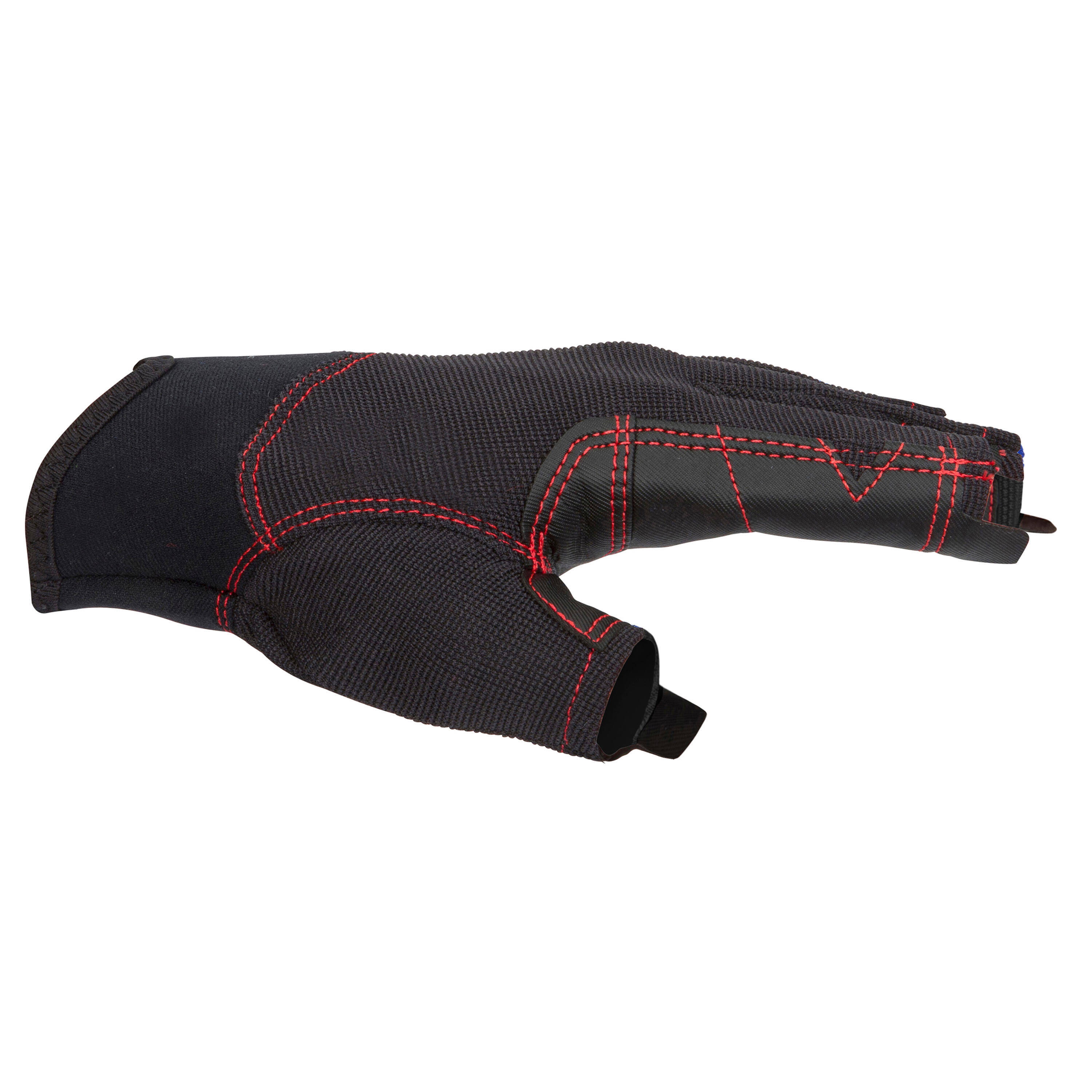 Adult Fingerless Gloves 500 Black -  5