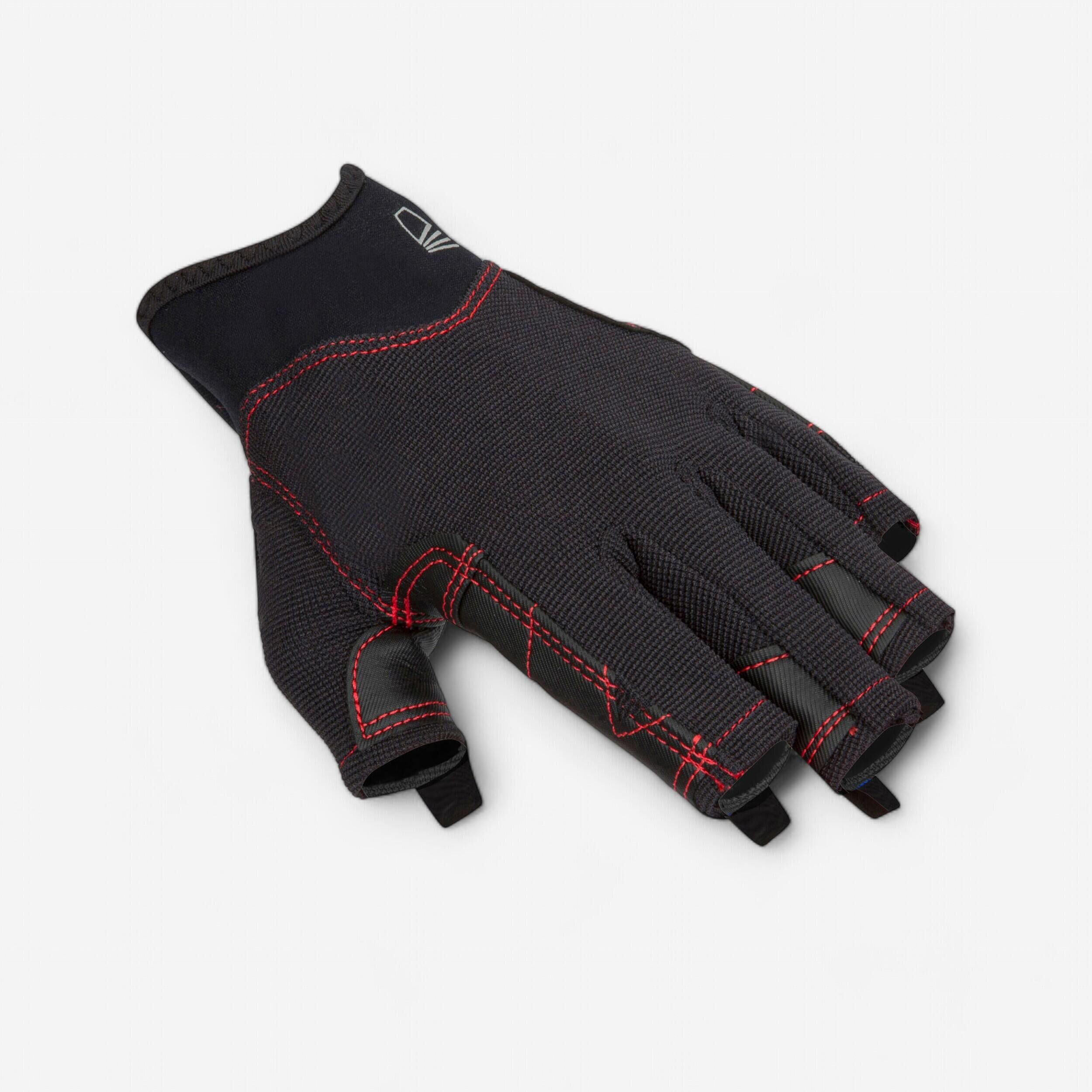 TRIBORD Adult fingerless gloves 500 - black